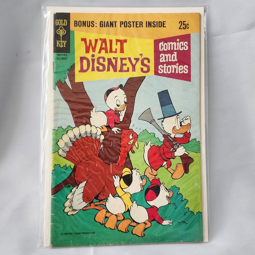 Walt Disneys Comics & Stories December 1969 Gold Key Comics Vintage Collectible‎